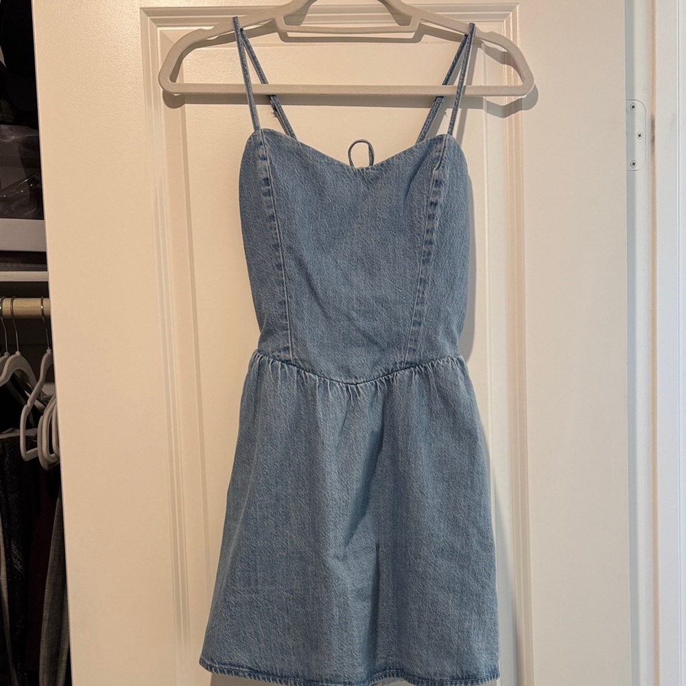Hollister Blue Backless Dress